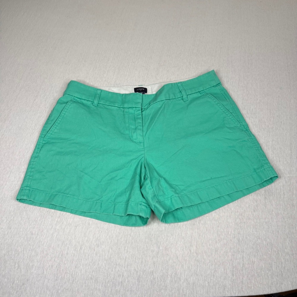 J Crew Chino Shorts‎ Mint Green Women's Size 10 Casual Summer